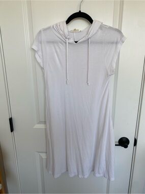 Elan White Hooded Swimsuit Coverup